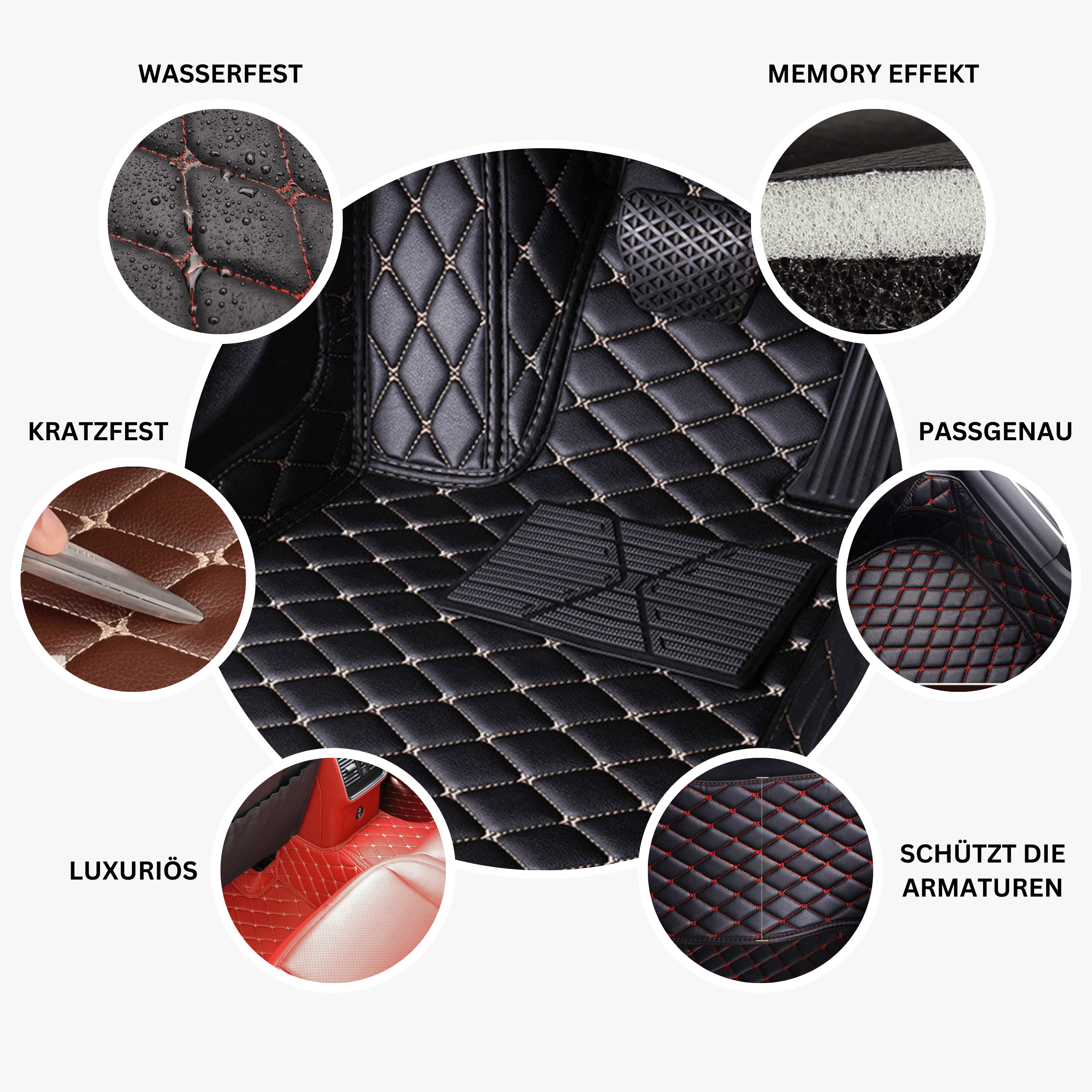 Maßgefertigte 5-Schicht-Fahrzeugmatten